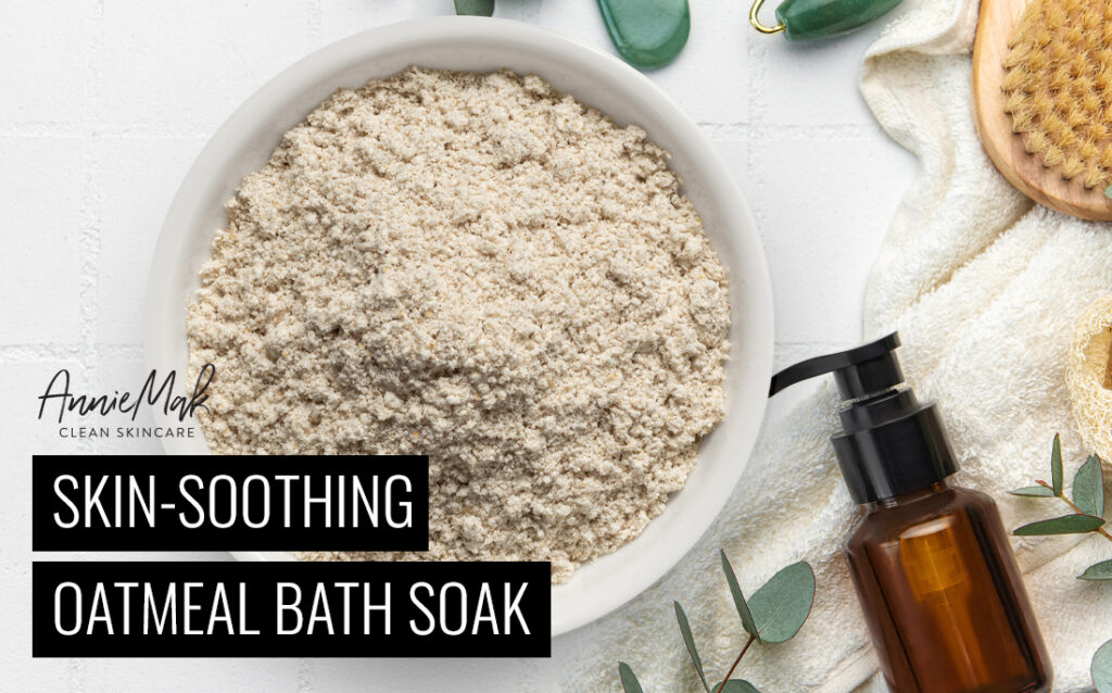 skin-soothing oatmeal bath soak
