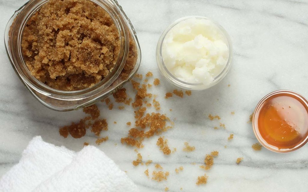Show what the Brown Sugar Lip Scrub looks like when recipe complete