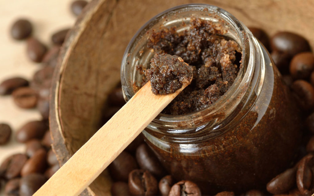 Photo of the antioxidant-rich coffee face mask and scrub as made