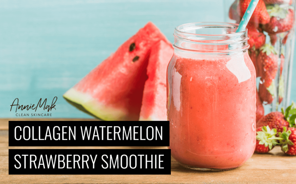 Collagen Watermelon Strawberry Smoothie