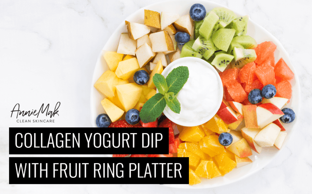 Collagen Protein Yogurt Fruit Dip with Fruit Ring Platter