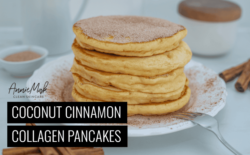 Coconut cinnamon collagen pancakes