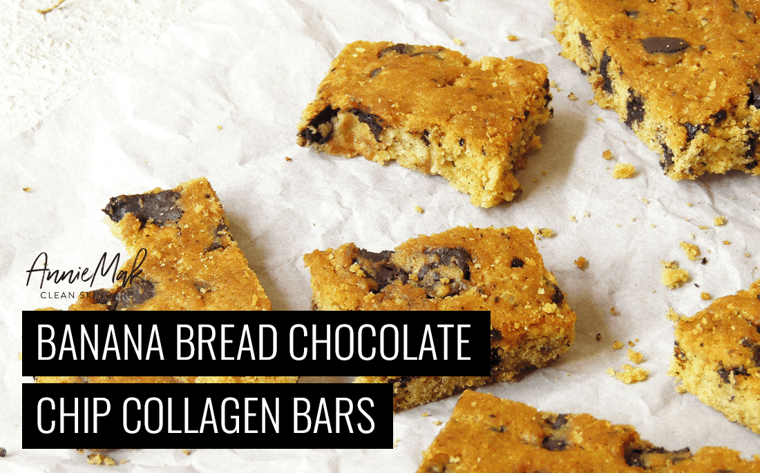 Banana Bread Chocolate Chip Collagen Bars