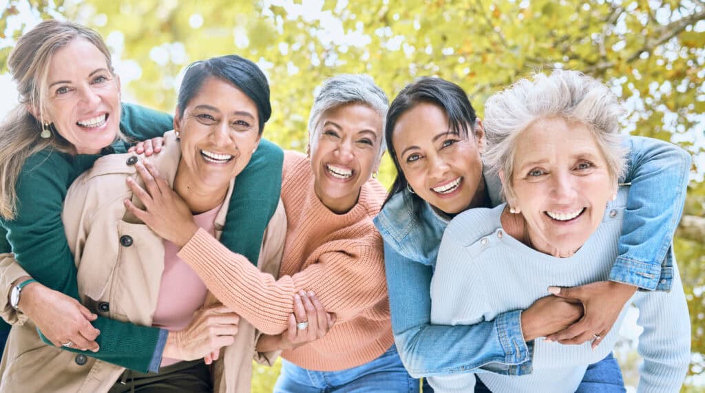 Women in 50s enjoying this stage of life.